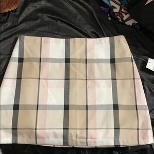Plaid mini skirt
